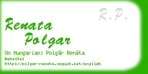 renata polgar business card